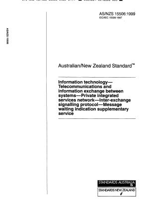 AS/NZS 15506:1999