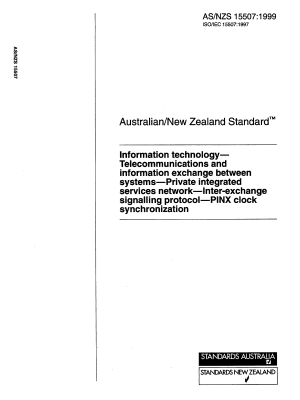AS/NZS 15507:1999