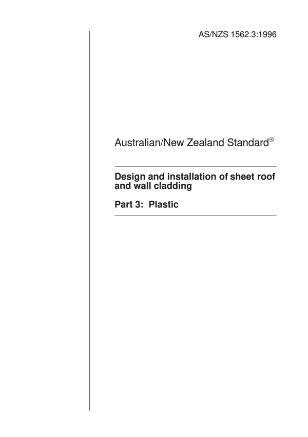 AS/NZS 1562.3:1996 AS/NZS 1562.3:1996