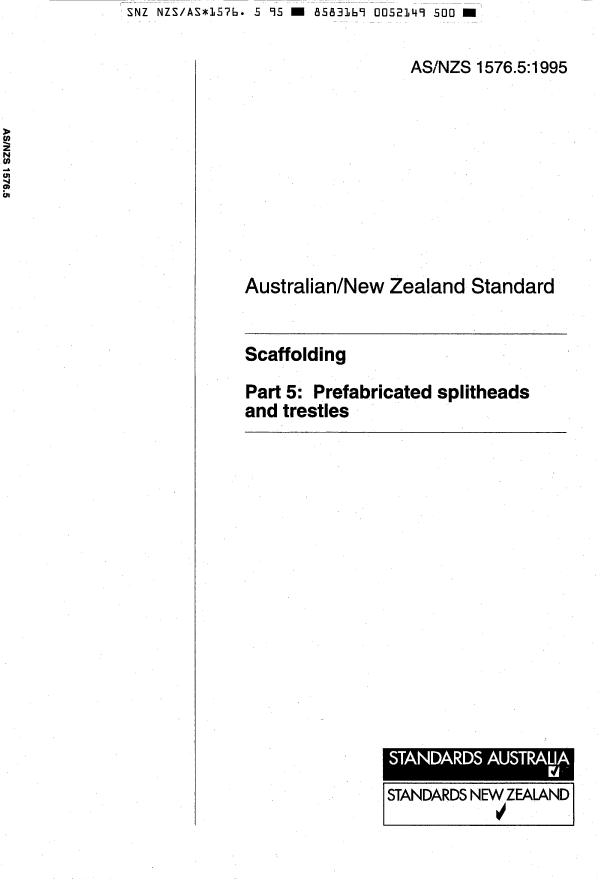 AS/NZS 1576.5:1995
