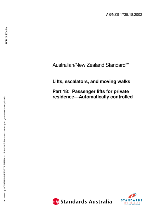 AS/NZS 1735.18:2002 AS/NZS 1735.18:2002