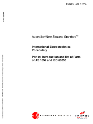 AS/NZS 1852.0:2000