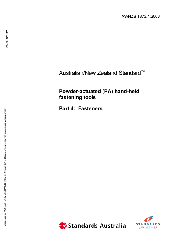 AS/NZS 1873.4:2003 AS/NZS 1873.4:2003