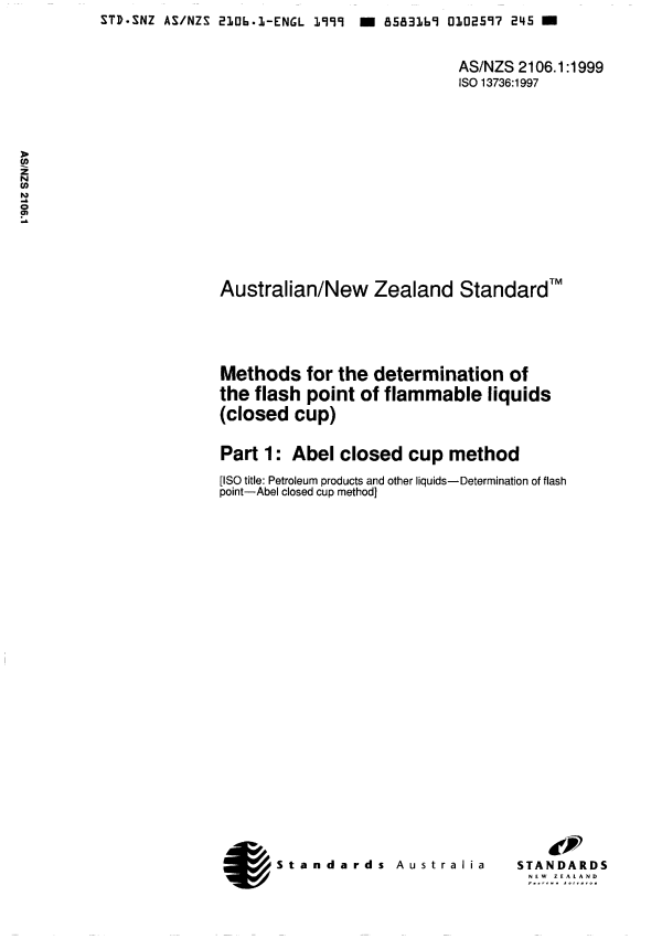 AS/NZS 2106.1:1999