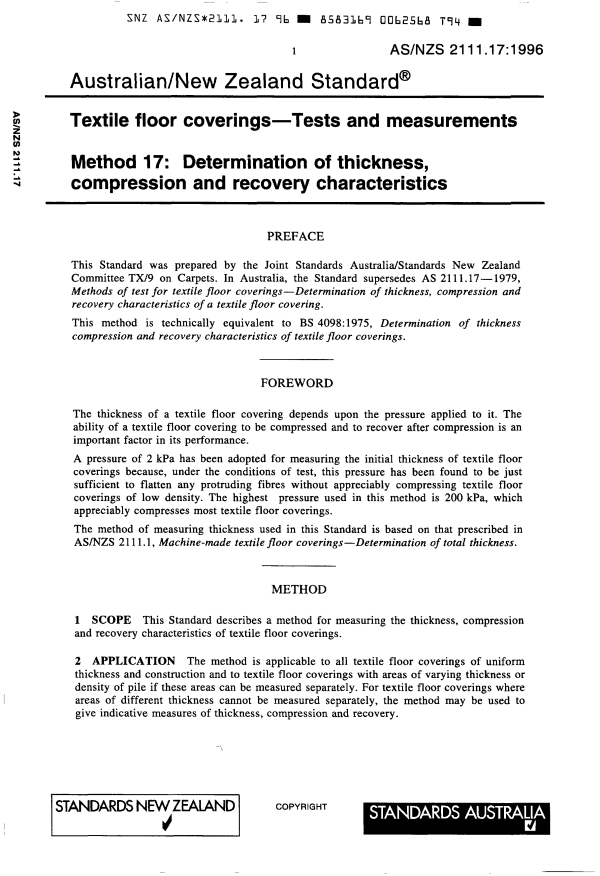 AS/NZS 2111.17:1996 AS/NZS 2111.17:1996