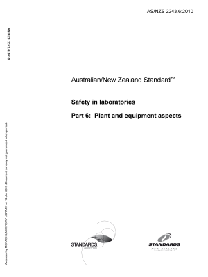AS/NZS 2243.6:2010