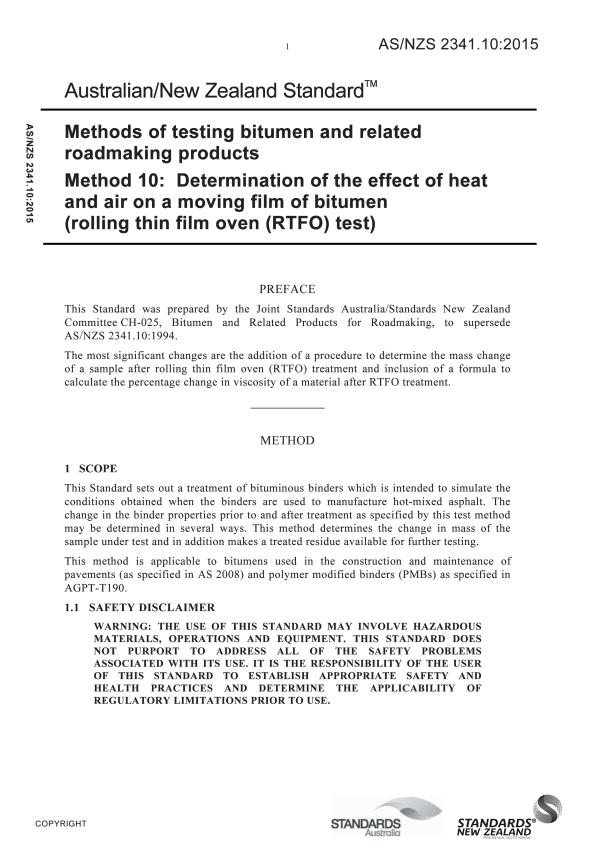 AS/NZS 2341.10:2015