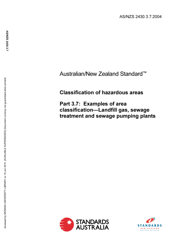 AS/NZS 2430.3.7:2004 AS/NZS 2430.3.7:2004