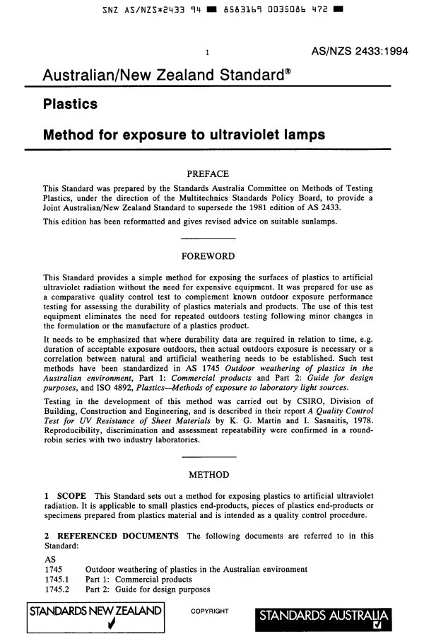 AS/NZS 2433:1994