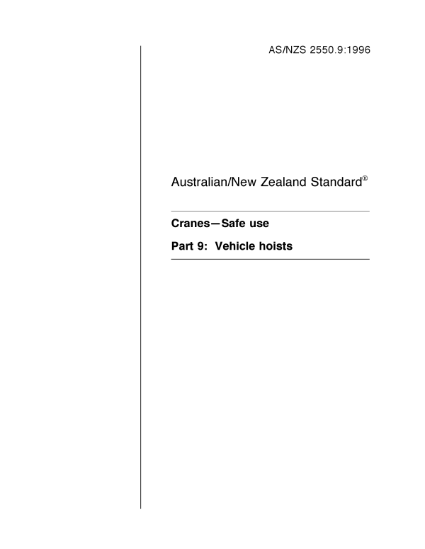 AS/NZS 2550.9:1996