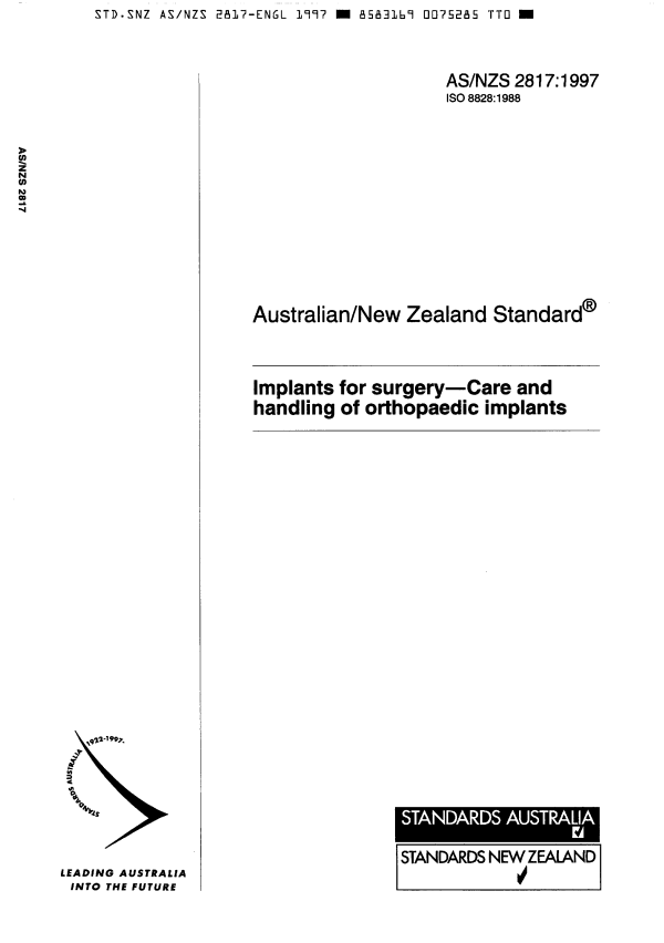 AS/NZS 2817:1997