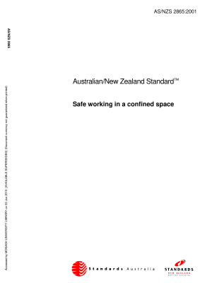 AS/NZS 2865:2001