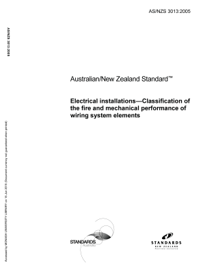 AS/NZS 3013:2005
