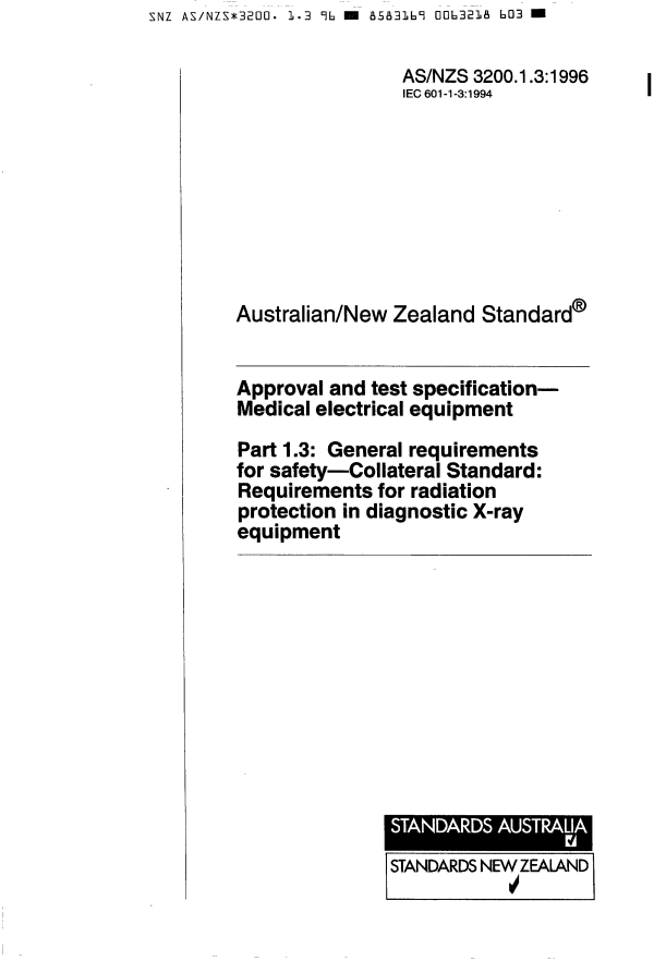 AS/NZS 3200.1.3:1996