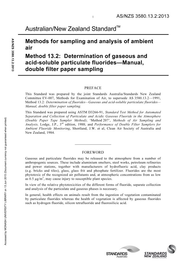 AS/NZS 3580.13.2:2013 AS/NZS 3580.13.2:2013