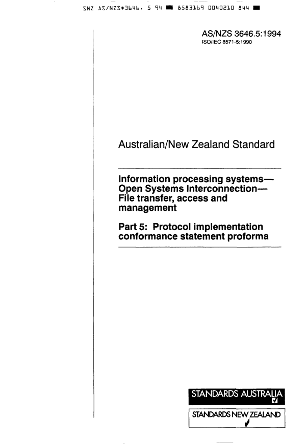 AS/NZS 3646.5:1994