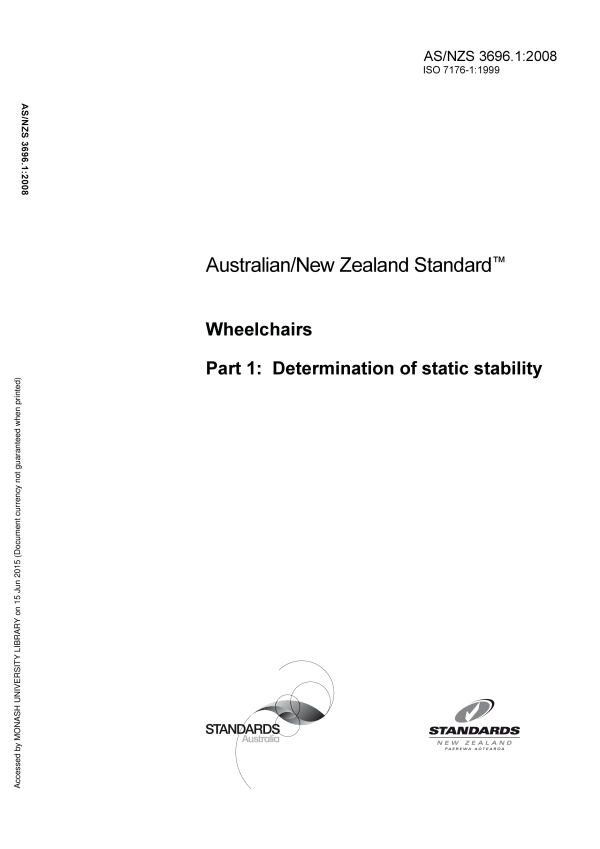 AS/NZS 3696.1:2008 AS/NZS 3696.1:2008