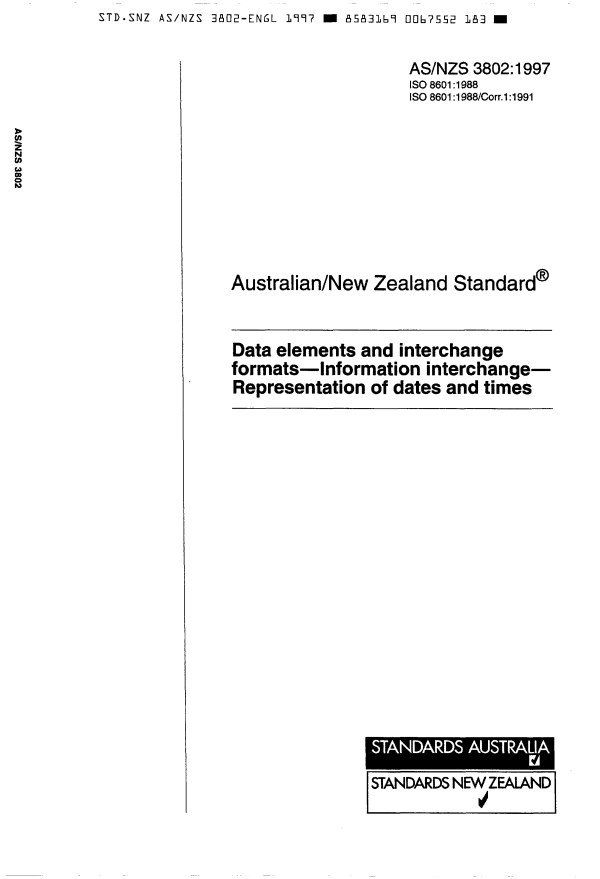 AS/NZS 3802:1997 AS/NZS 3802:1997