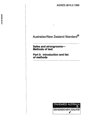 AS/NZS 3810.0:1998