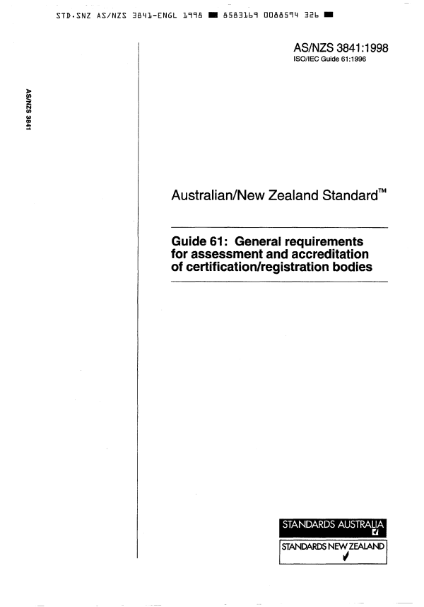 AS/NZS 3841:1998