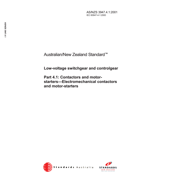 AS/NZS 3947.4.1:2001 AS/NZS 3947.4.1:2001