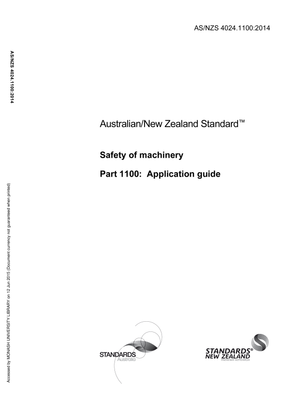AS/NZS 4024.1100:2014 AS/NZS 4024.1100:2014