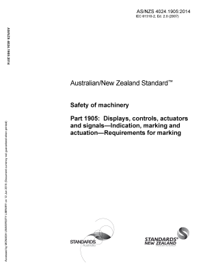 AS/NZS 4024.1905:2014