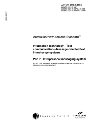 AS/NZS 4033.7:1999