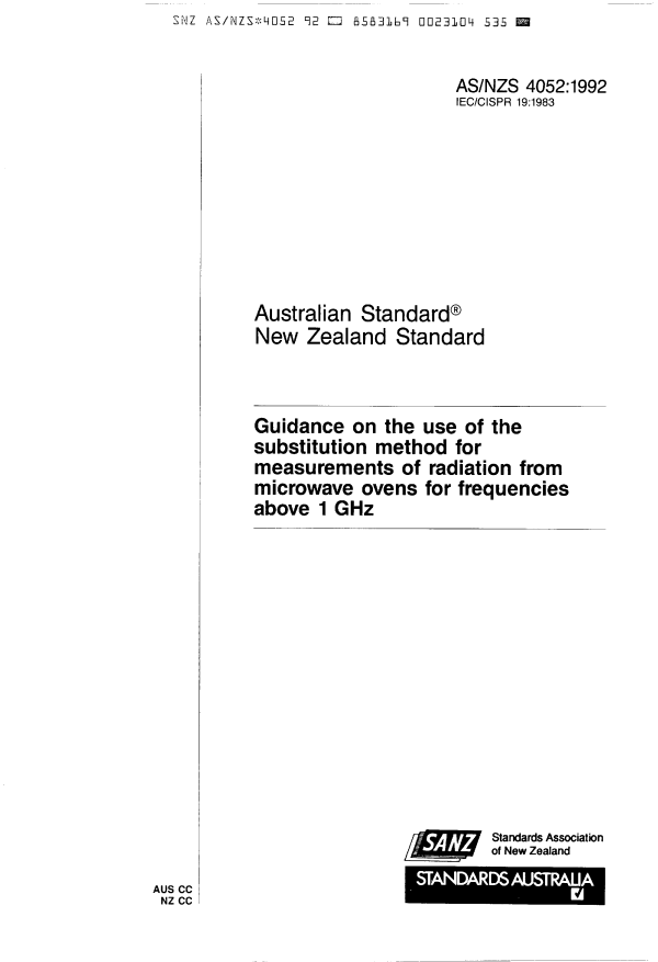 AS/NZS 4052:1992