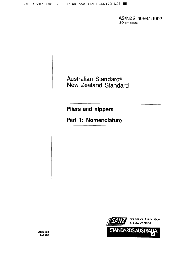 AS/NZS 4056.1:1992