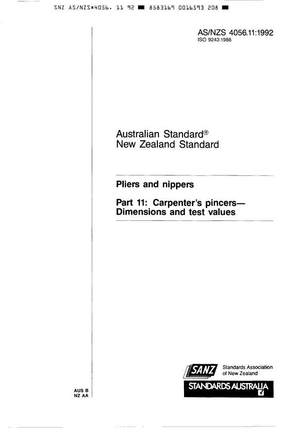 AS/NZS 4056.11:1992