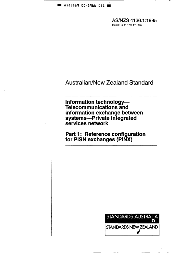 AS/NZS 4136.1:1995