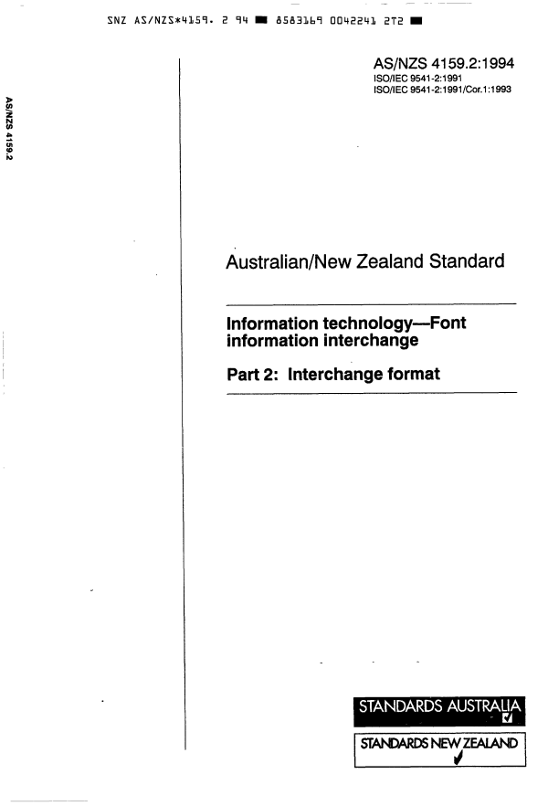 AS/NZS 4159.2:1994