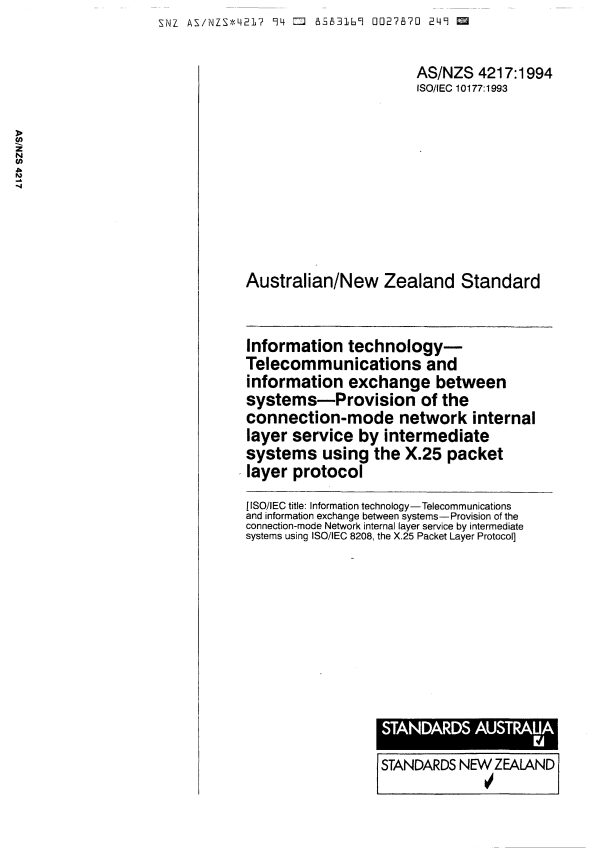 AS/NZS 4217:1994