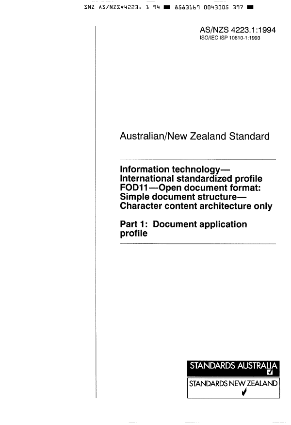 AS/NZS 4223.1:1994