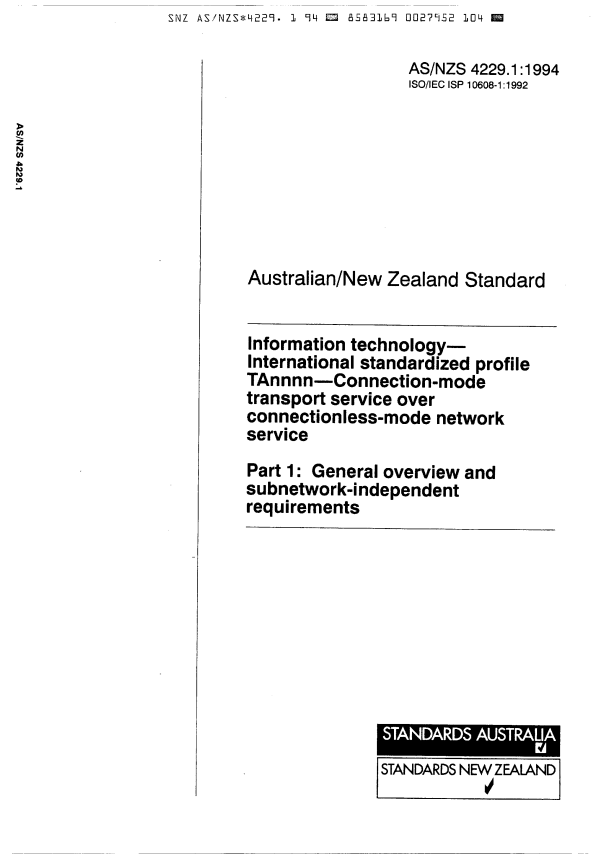 AS/NZS 4229.1:1994