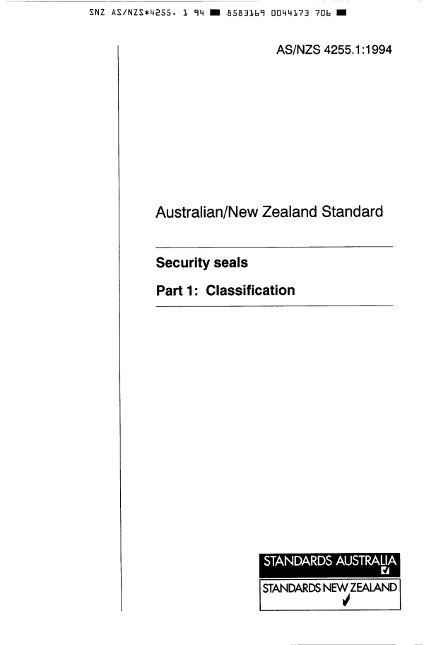 AS/NZS 4255.1:1994