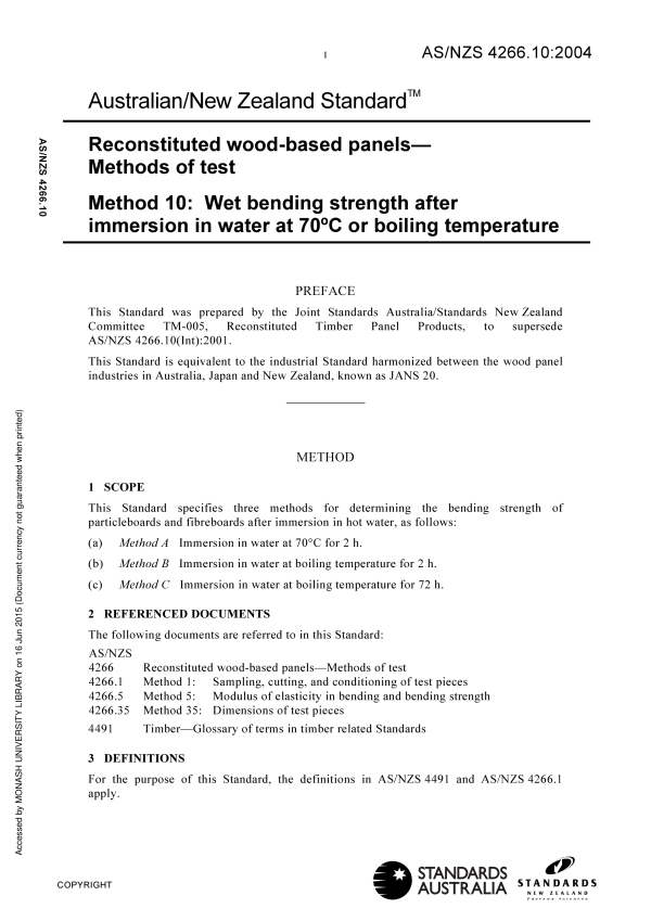 AS/NZS 4266.10:2004 AS/NZS 4266.10:2004