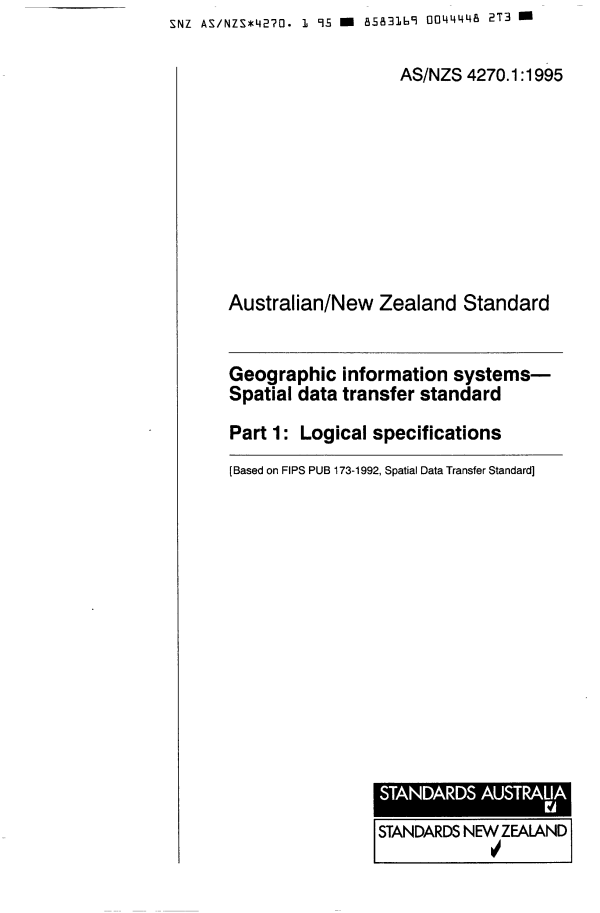 AS/NZS 4270.1:1995