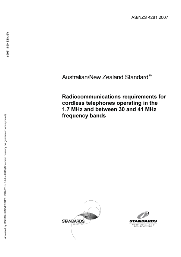 AS/NZS 4281:2007 AS/NZS 4281:2007