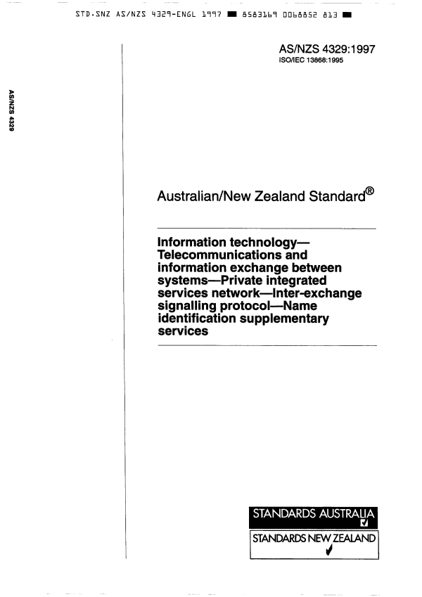 AS/NZS 4329:1997 AS/NZS 4329:1997