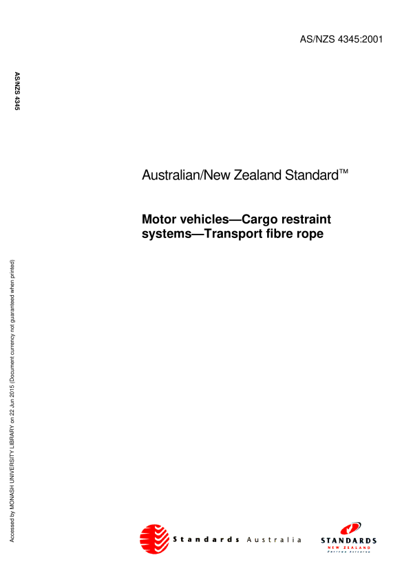 AS/NZS 4345:2001 AS/NZS 4345:2001
