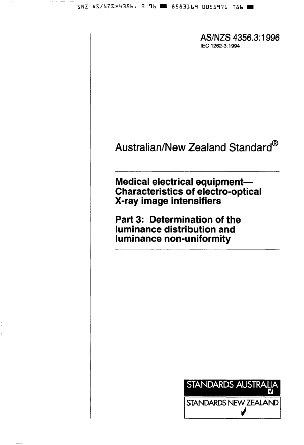 AS/NZS 4356.3:1996