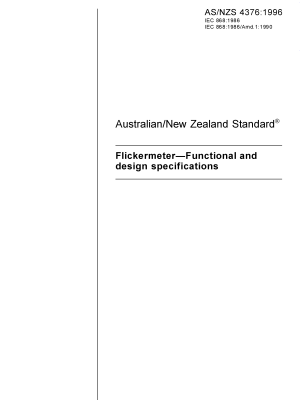 AS/NZS 4376:1996