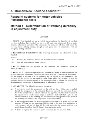 AS/NZS 4475.1:1997