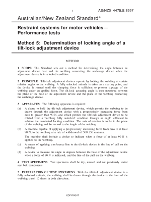 AS/NZS 4475.5:1997
