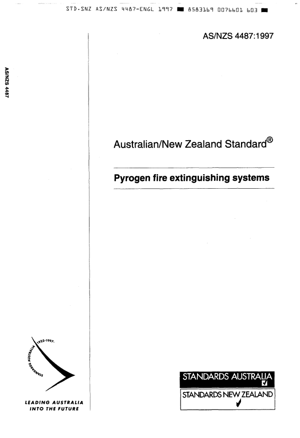 AS/NZS 4487:1997 AS/NZS 4487:1997
