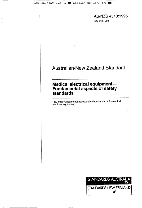 AS/NZS 4513:1995