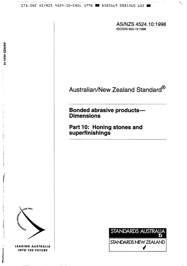 AS/NZS 4524.10:1998 AS/NZS 4524.10:1998