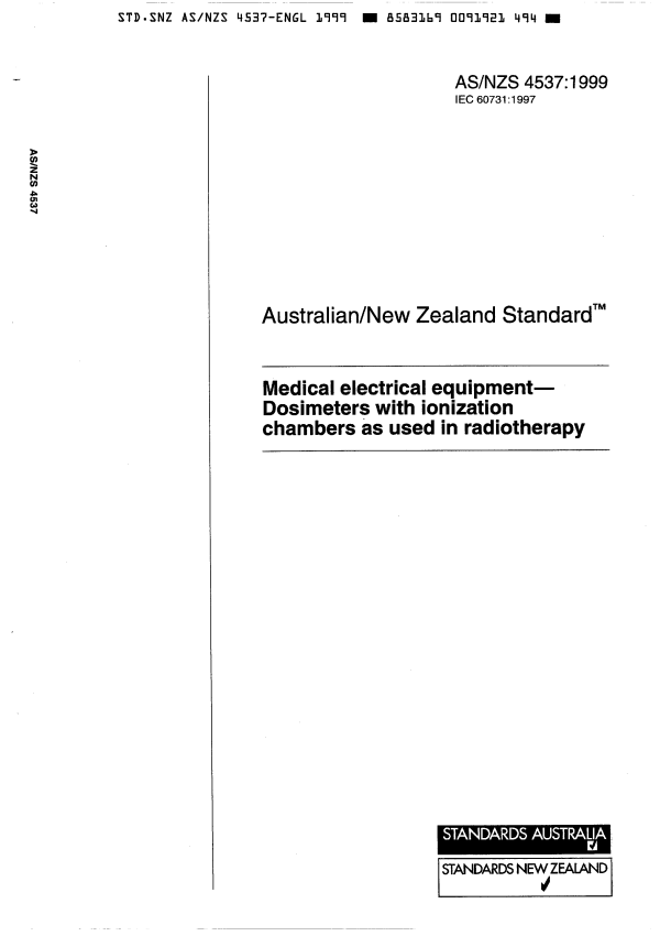AS/NZS 4537:1999